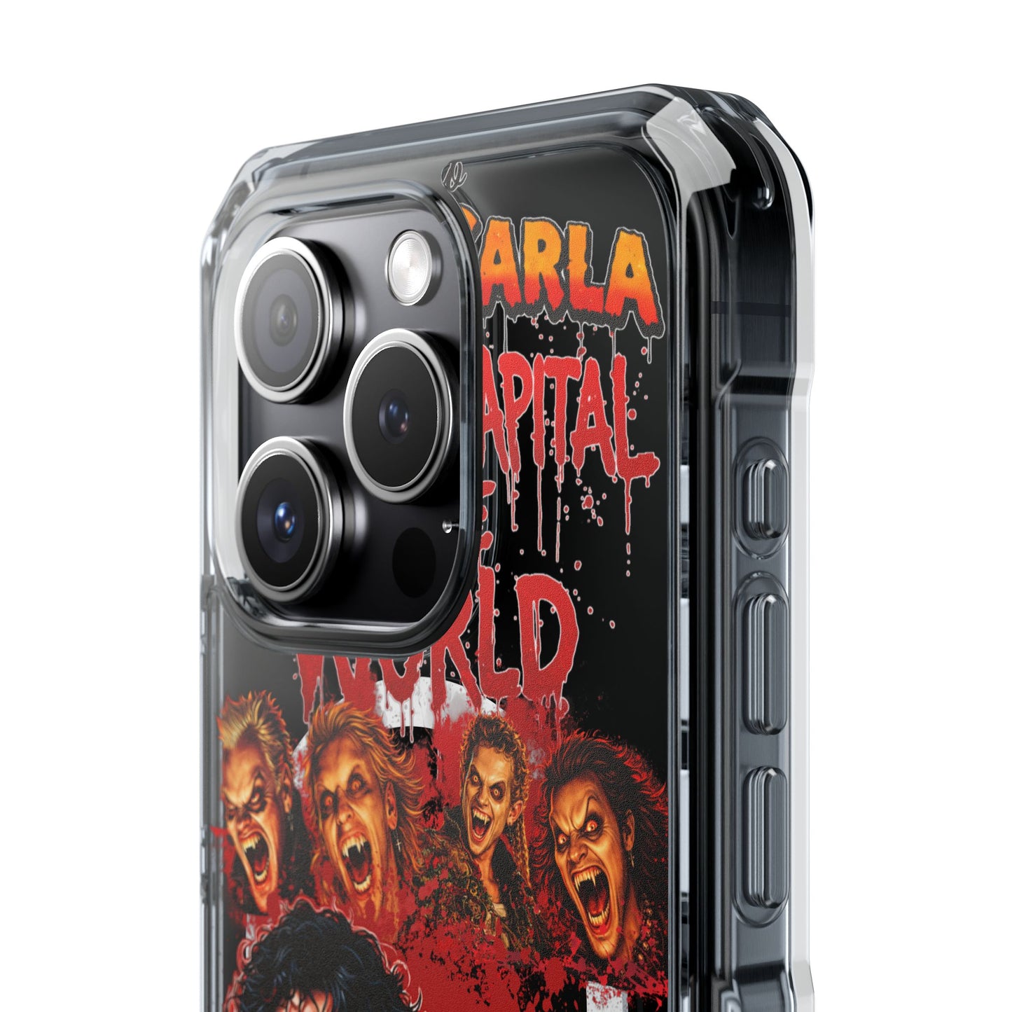 The Lost Boys Clear Magnetic Phone Case – Retro Vampire Movie Collage