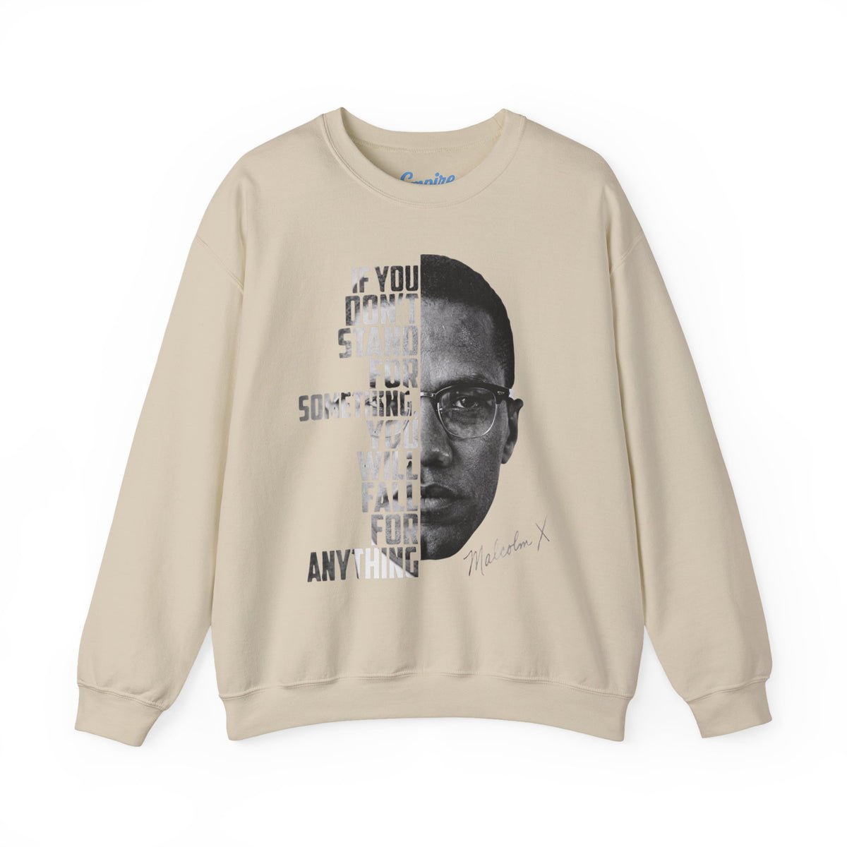 Malcolm X Quote Crewneck Sweatshirt