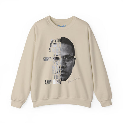 Malcolm X Quote Crewneck Sweatshirt