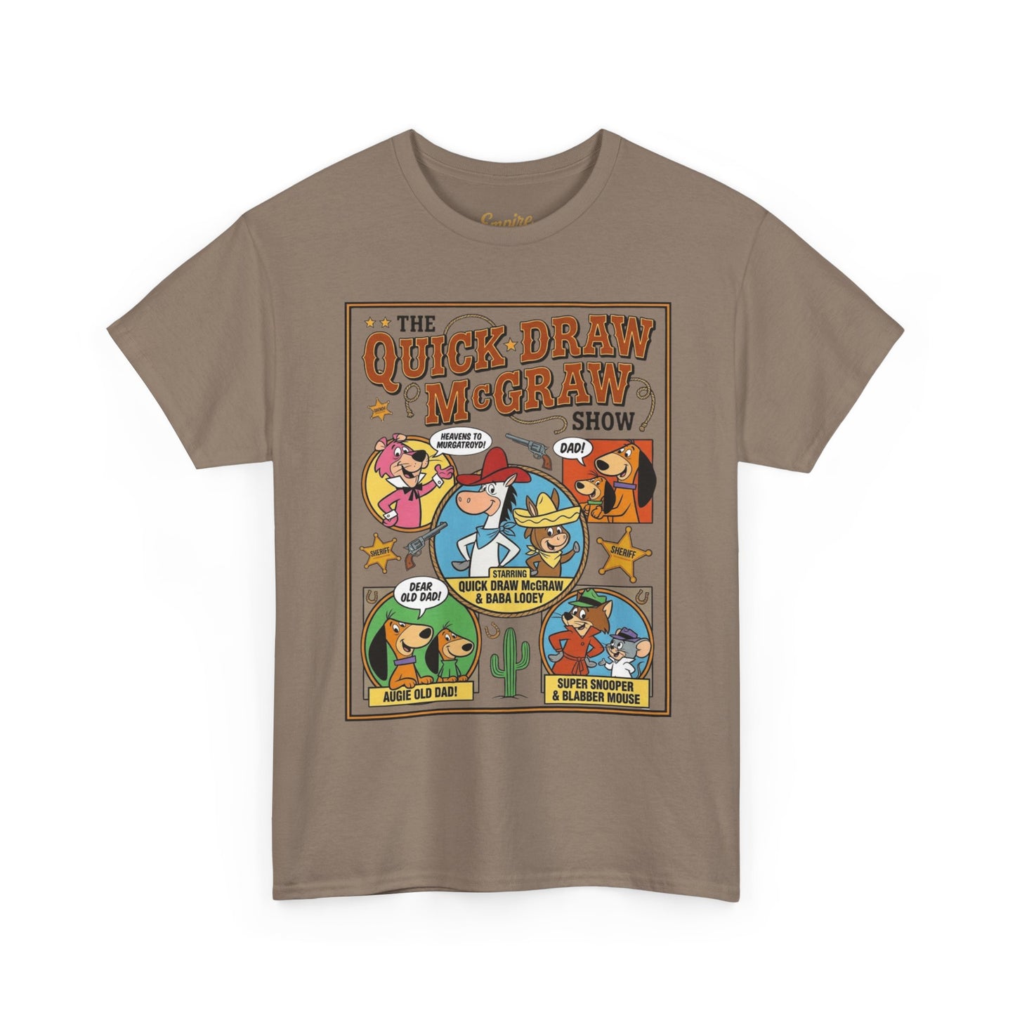 Quick Draw McGraw Retro Cartoon T‑Shirt