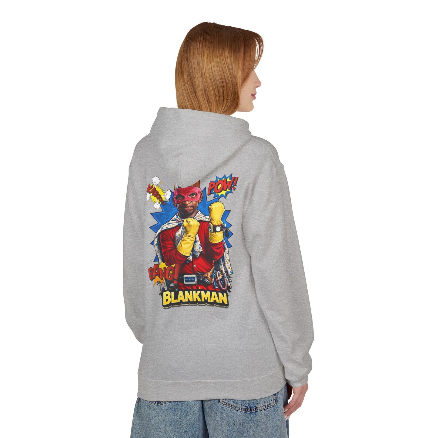 Blankman Inspired Graphic Midweight Softstyle Fleece Hoodie