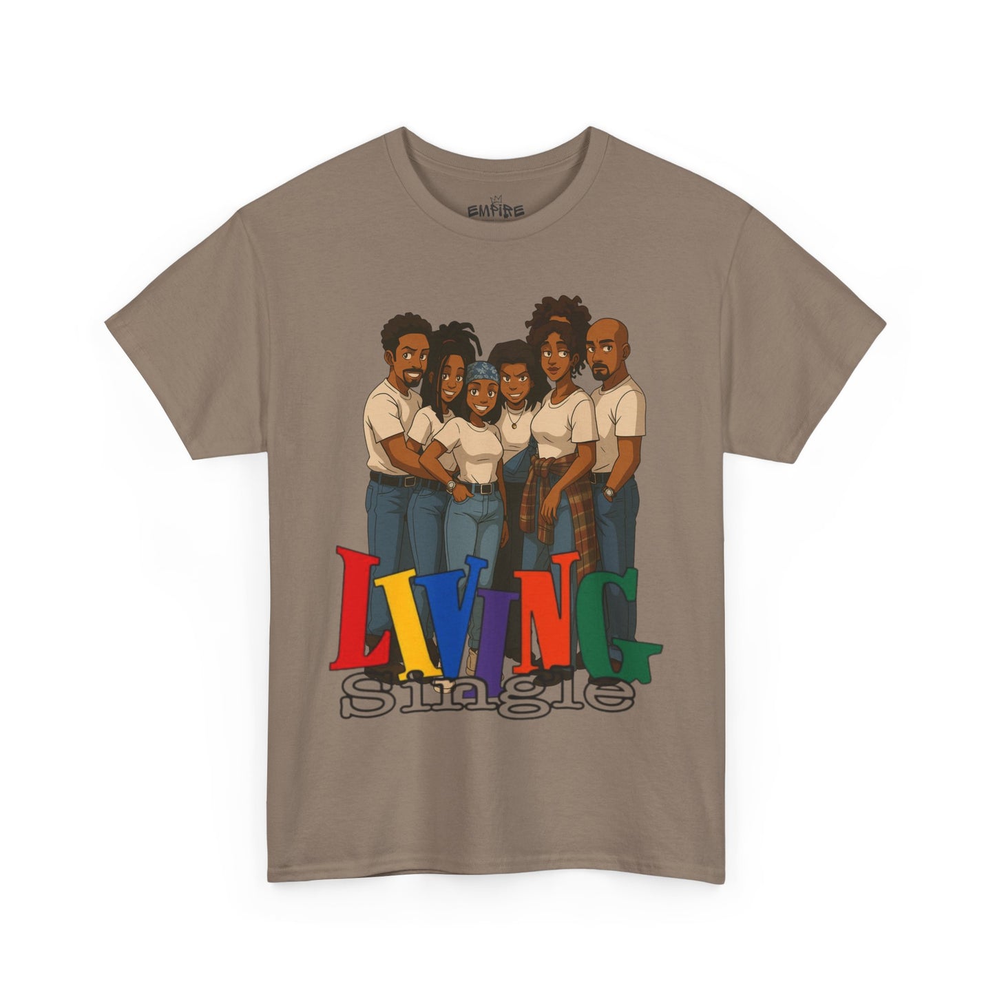 Living Single Unisex Heavy Cotton Tee - Nostalgic TV Show T-Shirt for Fans