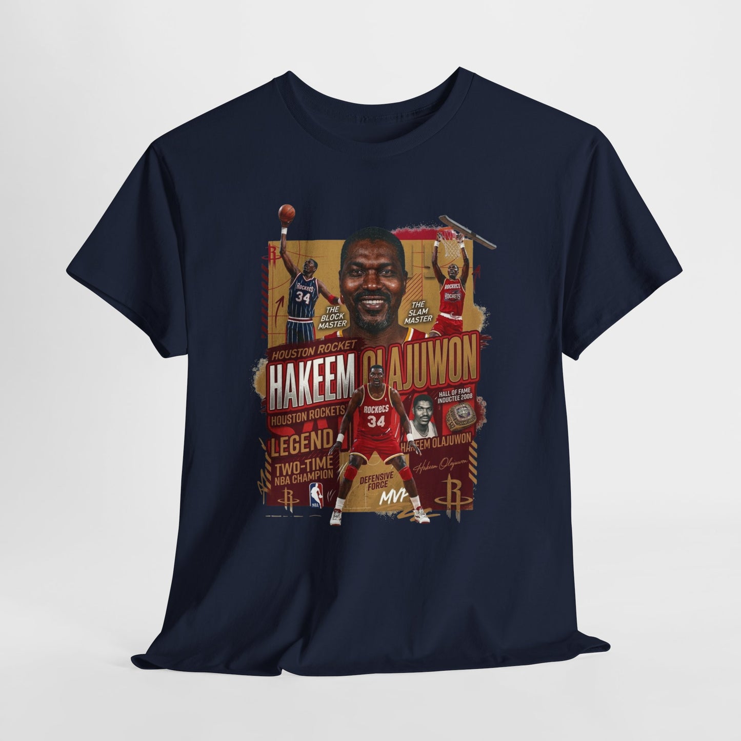 Basketball Legend Graphic Tee — Hakeem Olajuwon Tribute