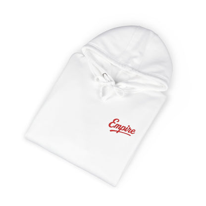 Empire Signature Embroidered Hoodie — Minimal Fleece with Red 'Empire' Logo