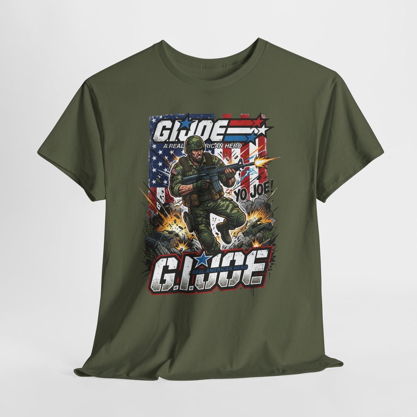 GI Joe Graphic Tee – Vintage Military Action Poster T-Shirt