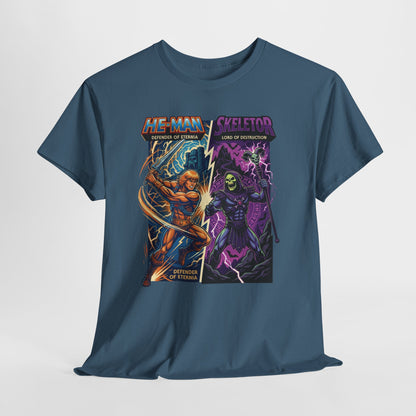 He-Man vs. Skeletor Comic Art T-Shirt