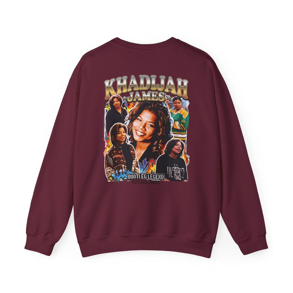 Khadijah James Vintage TV Tribute—Living Single Retro Graphic Crewneck Sweatshirt