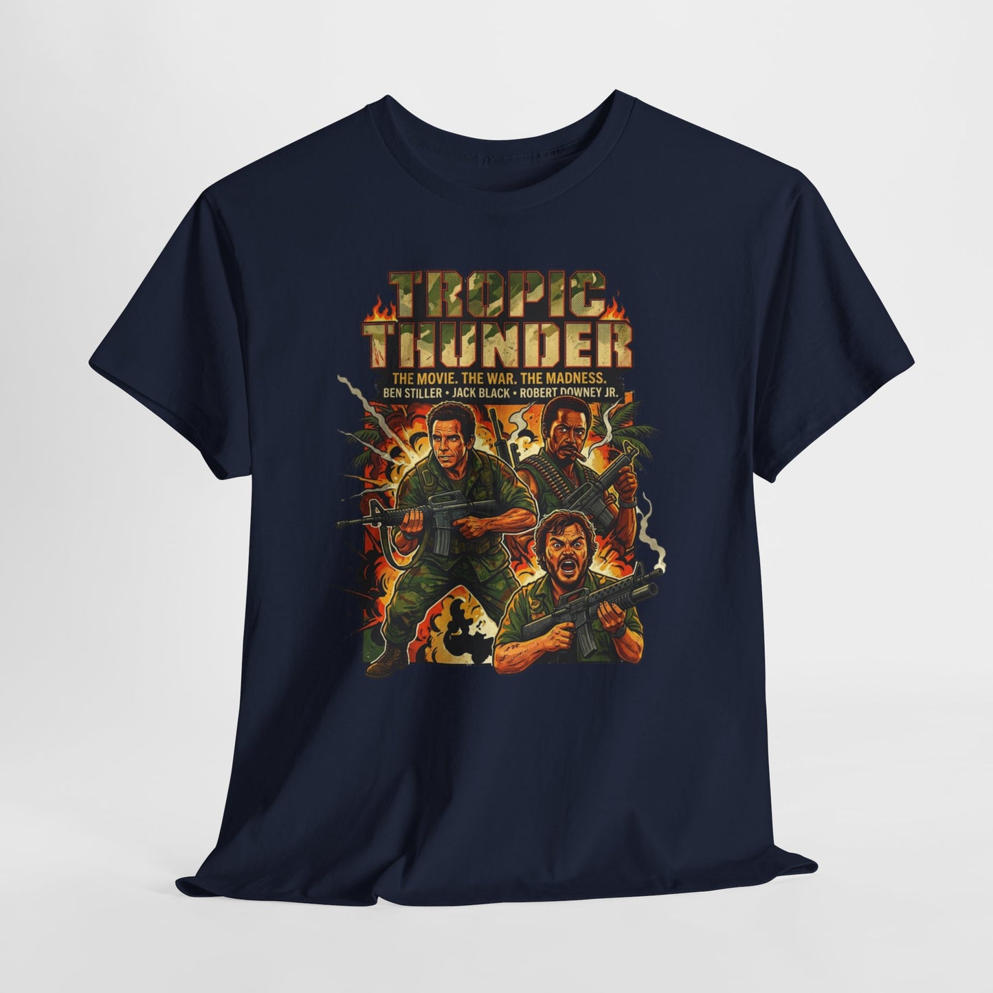 'Tropic Thunder' Action Movie Poster Tee