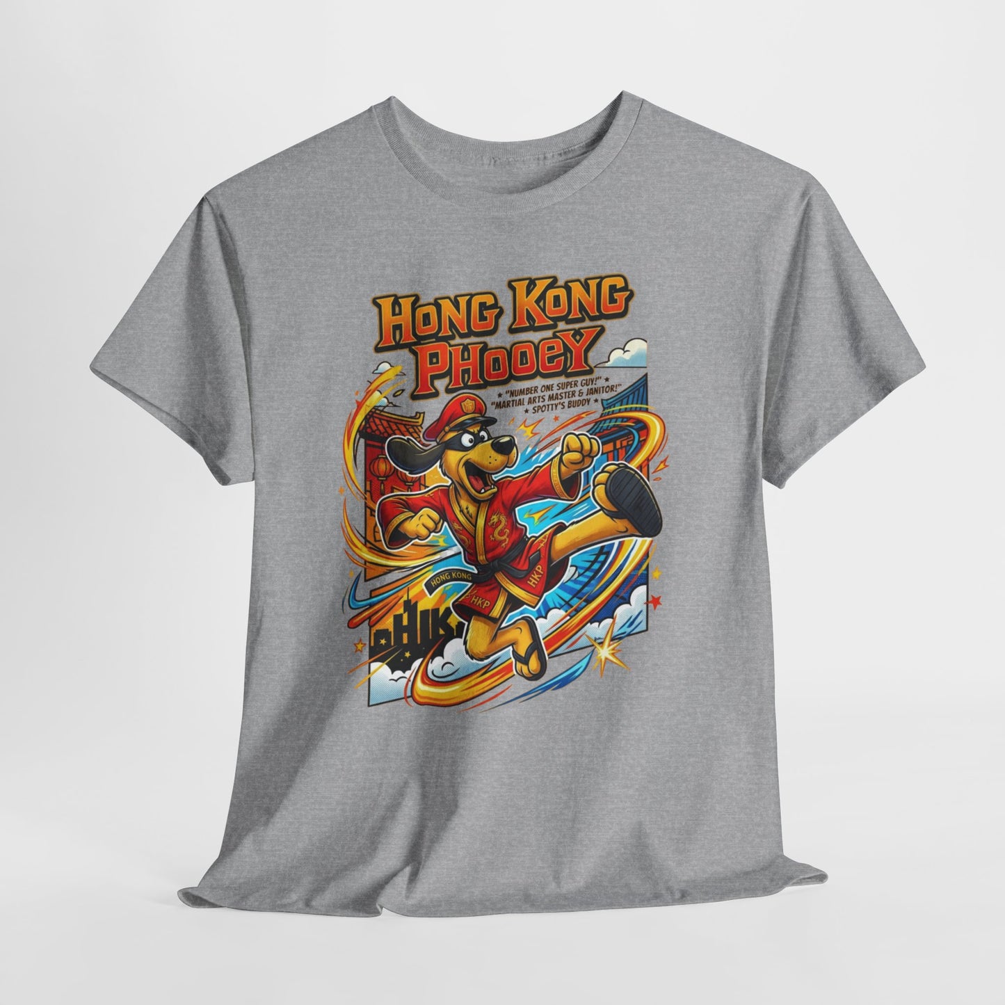 Hong Kong Phooey Retro Cartoon T-Shirt — Vintage Animated Hero Tee