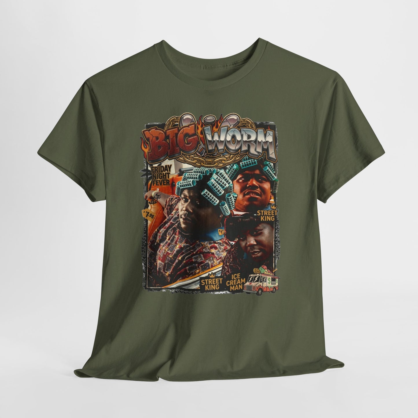 Big Worm Vintage Tee — 'Big Worm' Graphic Movie Tribute Shirt