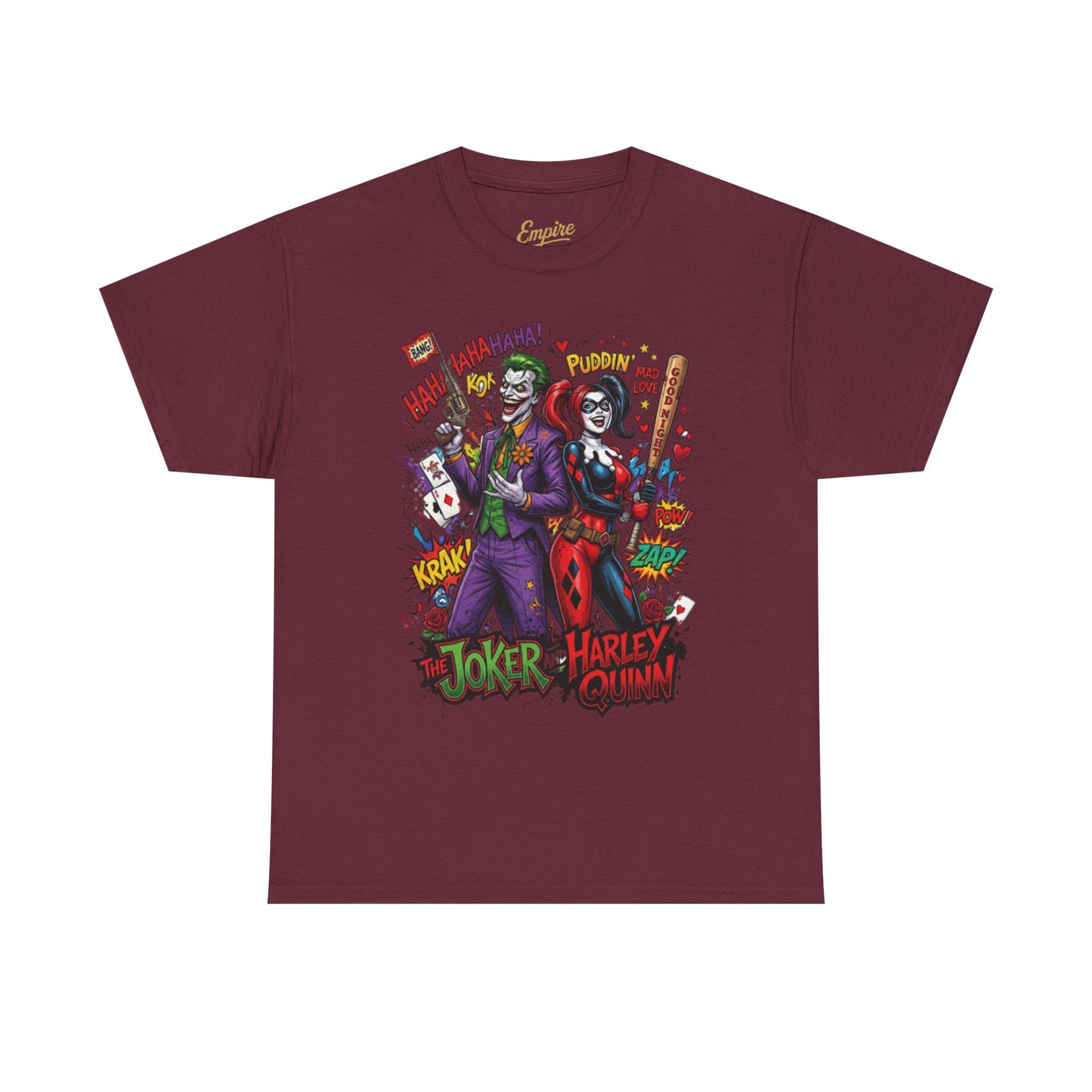 Graphic Tee — Joker & Harley Comic Art T-Shirt
