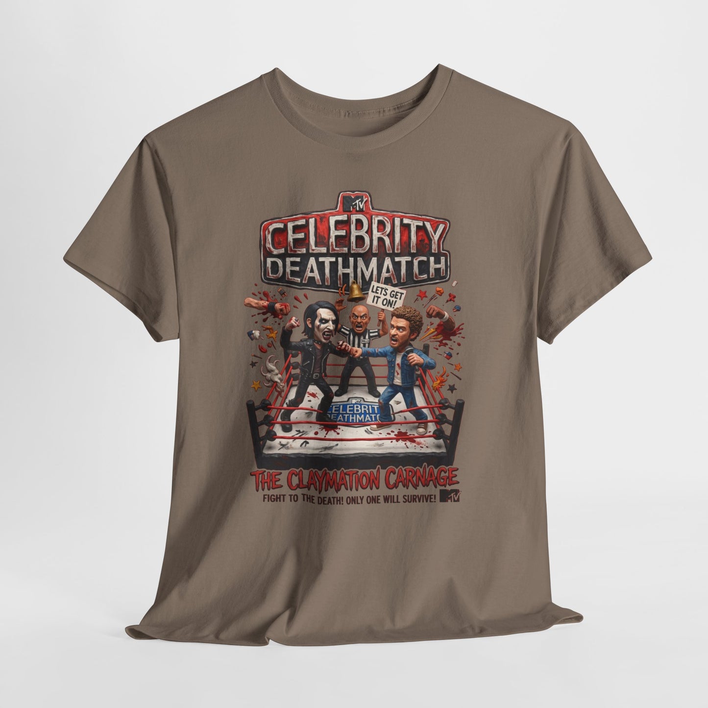 Celebrity Deathmatch Claymation Carnage T-Shirt