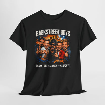 Backstreet Boys Graphic Tee - 'Backstreet's Back' Retro Band Shirt