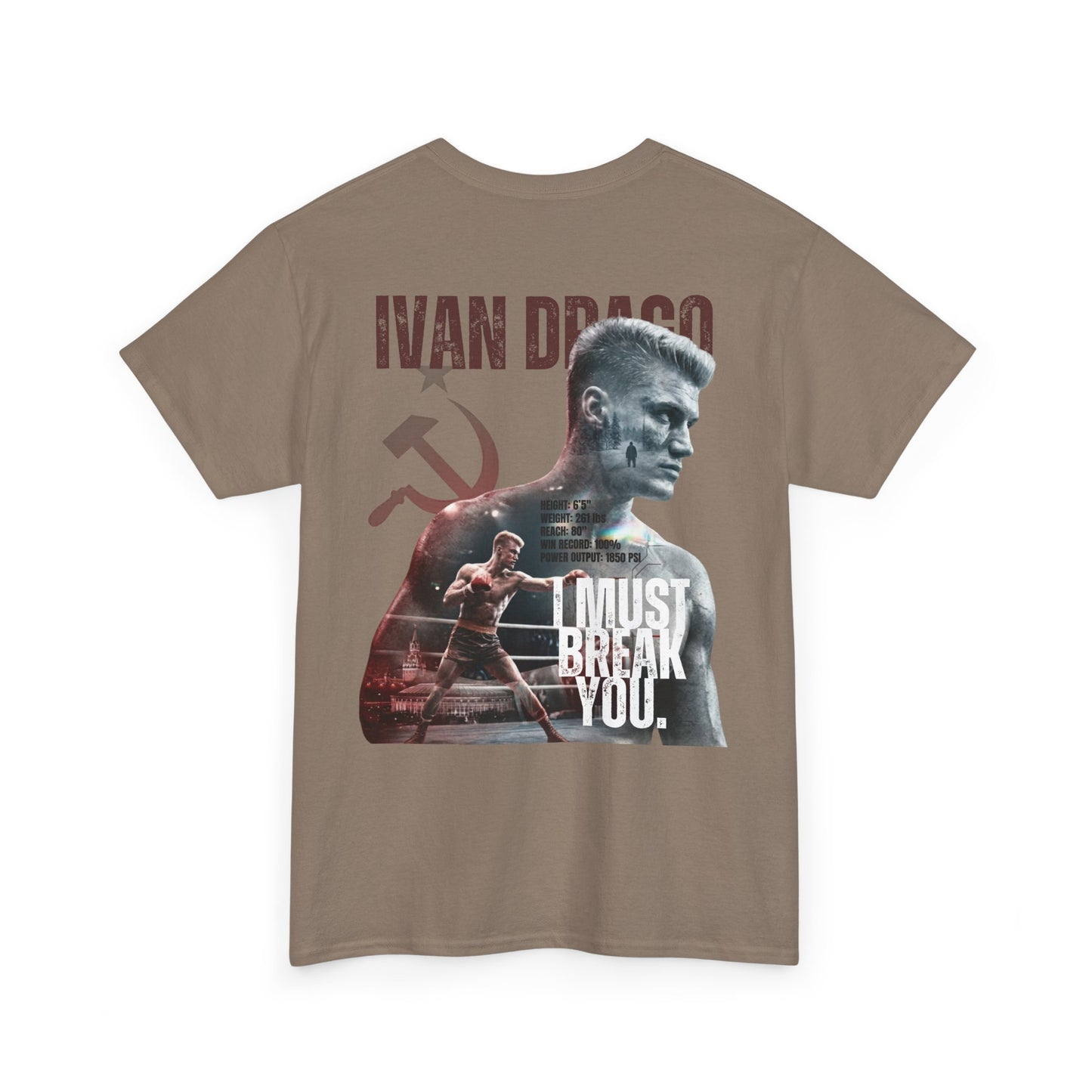 Ivan Drago Boxing Tee — "I Must Break You" Rocky Tribute T-Shirt