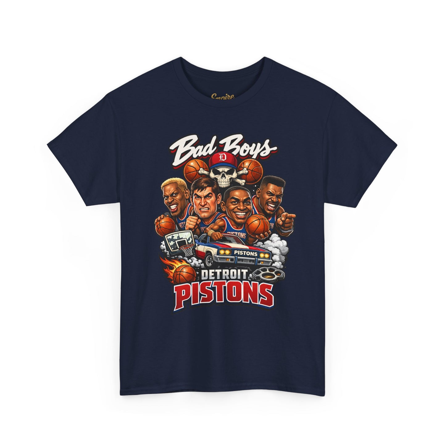 Detroit Pistons "Bad Boys" T-Shirt — Vintage Basketball Team Tee