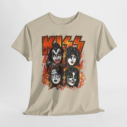 Rock Band Flames Graphic Tee