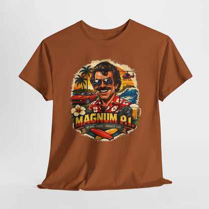 Retro Detective TV Graphic Tee — 'Magnum P.I.' Vintage Island Vibe T-Shirt