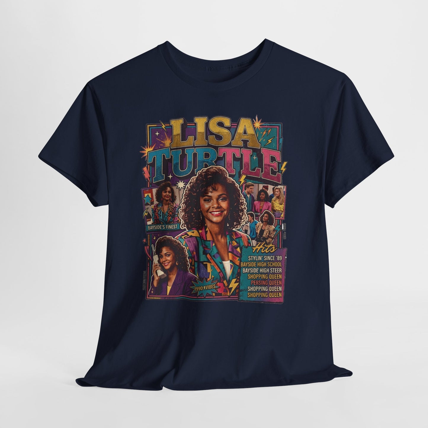 Lisa Turtle Retro 90s Sitcom Tee — Saved by the Bell Graphic T-Shirt