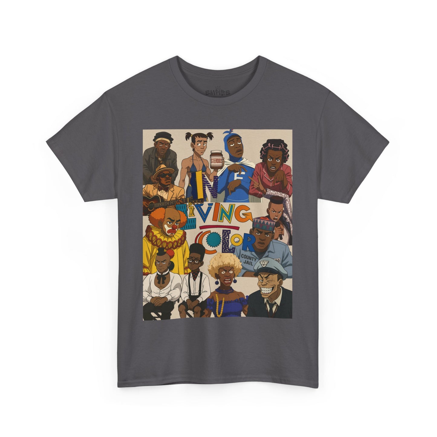 "In Living Color" Vibrant Graphic Tee for Retro 90s