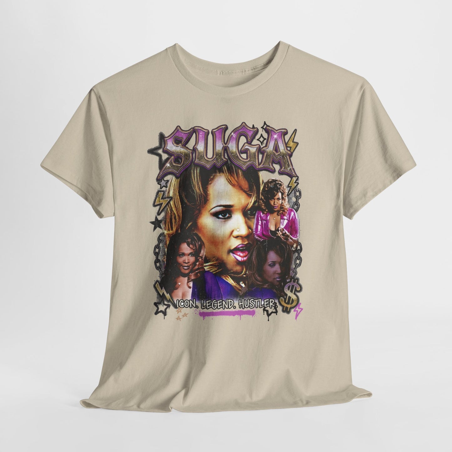 Suga Tribute Tee — Retro Movie Collage Graphic T-Shirt