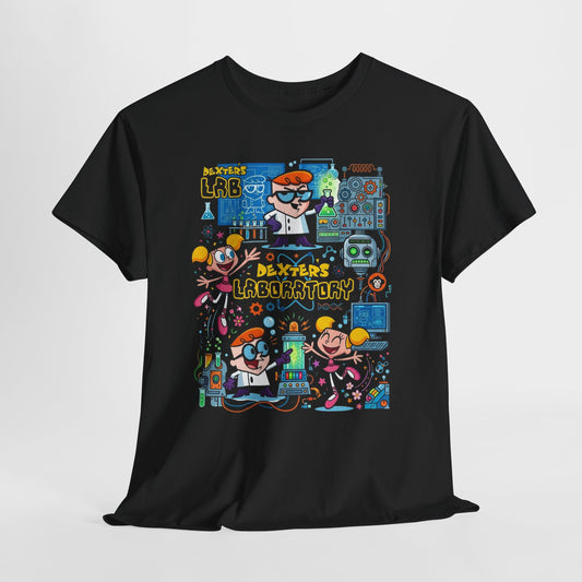 Dexter’s Laboratory Cartoon Tee — Retro Kids’ Science Lab Graphic T-Shirt