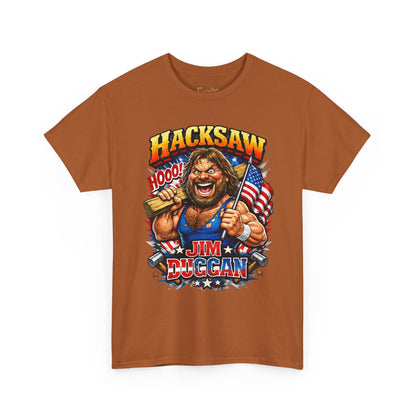 Jim Duggan “Hacksaw” Graphic Tee – Retro Wrestling Fan Shirt