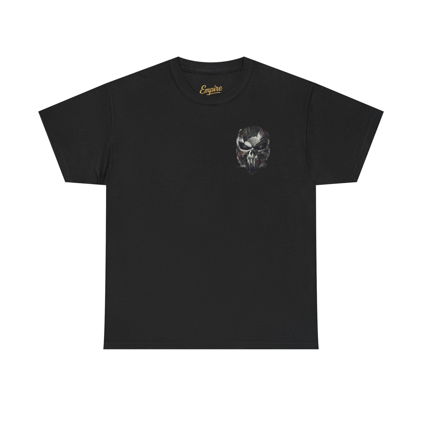 Punisher Graphic Tee — Skull Logo Front & The Punisher Portrait Back