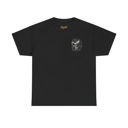 Punisher Graphic Tee — Skull Logo Front & The Punisher Portrait Back