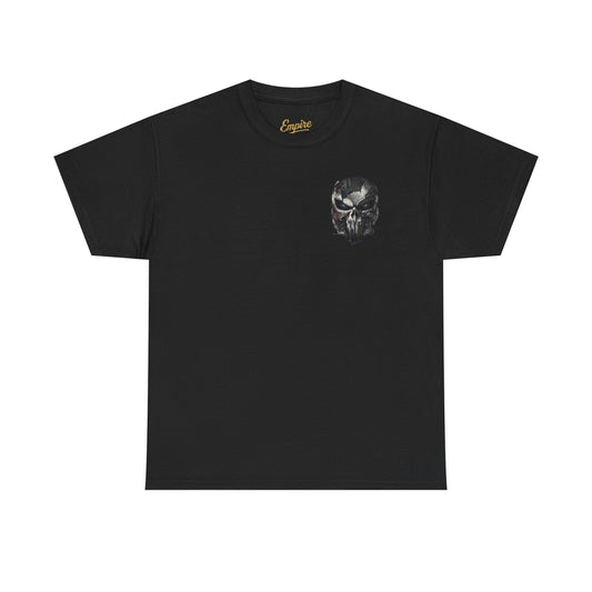 Punisher Graphic Tee — Skull Logo Front & The Punisher Portrait Back
