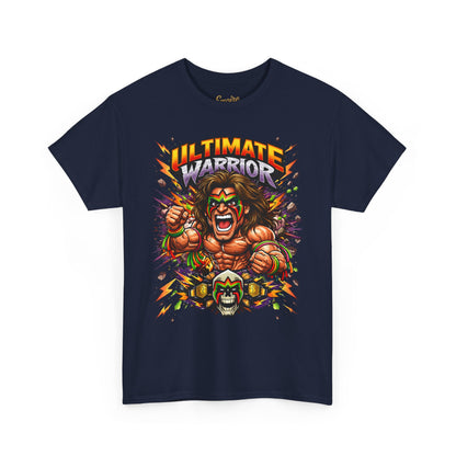 Ultimate Warrior Graphic Tee — Retro Wrestling Mascot T-Shirt