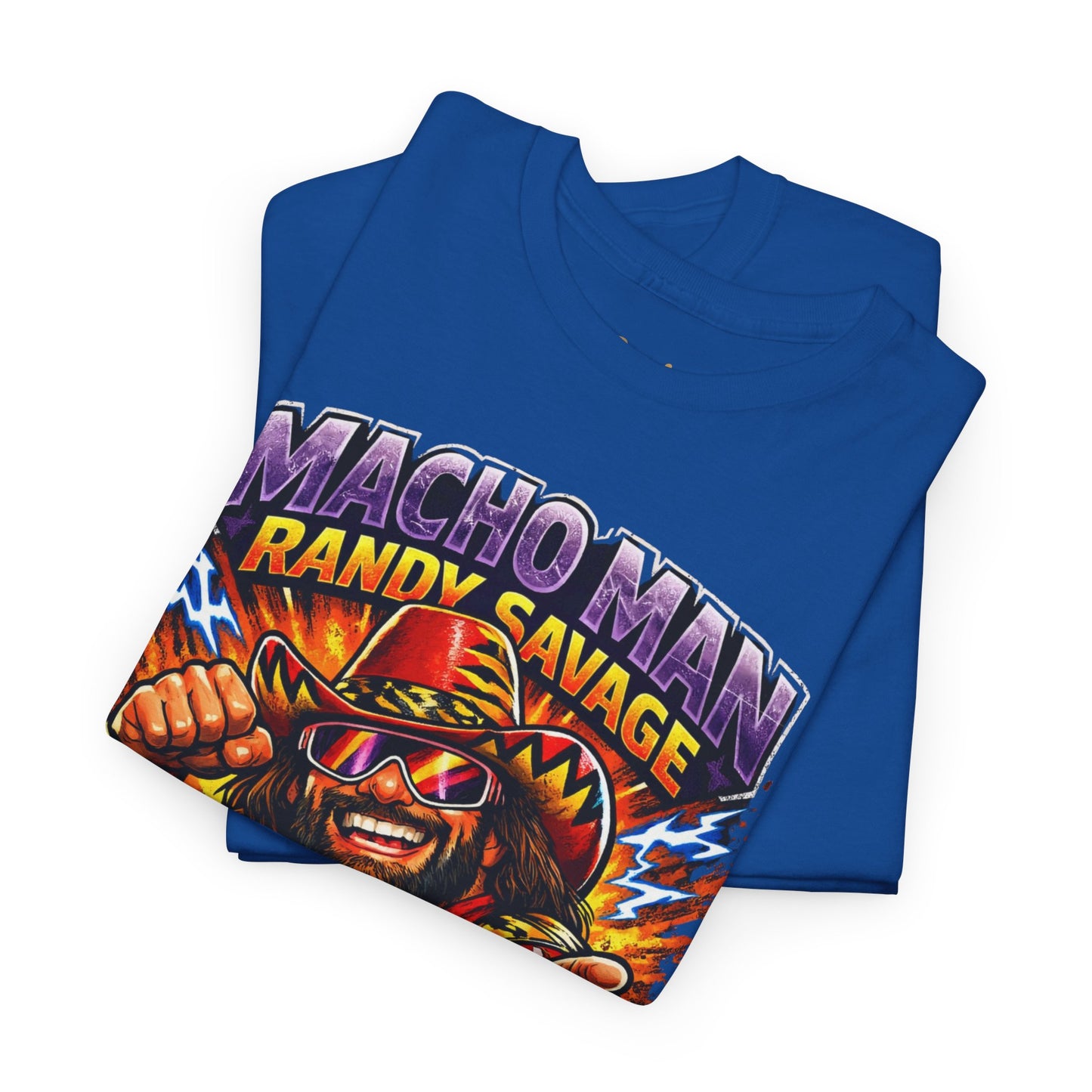 Retro Wrestling Graphic Tee — "Macho Man Randy Savage" Vintage Style