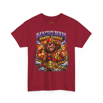 Retro Wrestling Graphic Tee — "Macho Man Randy Savage" Vintage Style