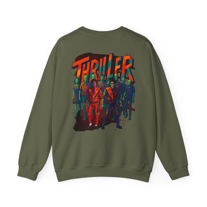 MJ Thriller Graphic Sweatshirt — Retro Michael Jackson Inspired Crewneck