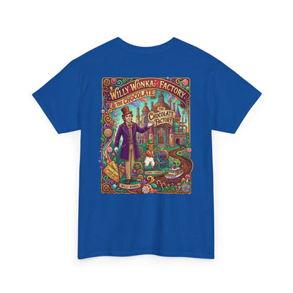 Willy Wonka Factory Graphic Tee — Vintage Chocolate Factory Illustration