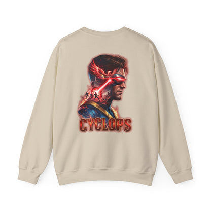 Cyclops Graphic Sweatshirt — Retro X‑Men Laser Portrait Crewneck