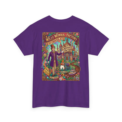 Willy Wonka Factory Graphic Tee — Vintage Chocolate Factory Illustration