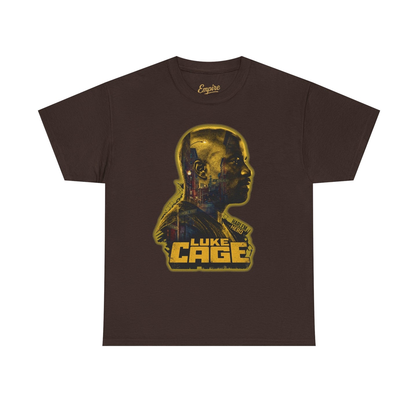 Luke Cage Profile Graphic Tee — Retro Marvel Street Hero T‑Shirt