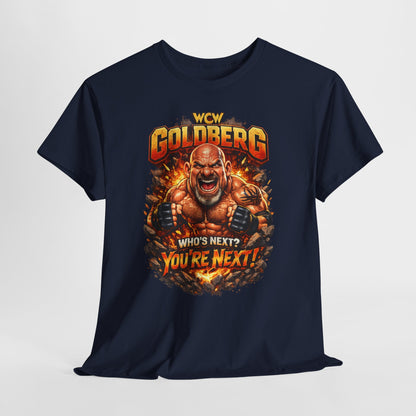 WCW Goldberg 'Who's Next? You're Next!' T-Shirt – Retro Wrestling Fan Tee