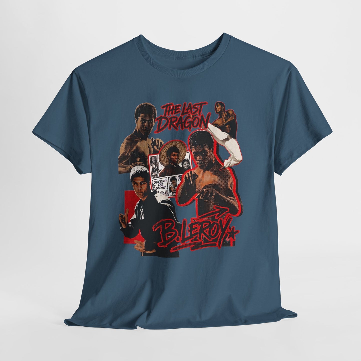 The Last Dragon Collage Tee — Retro Martial Arts Movie Poster T-Shirt