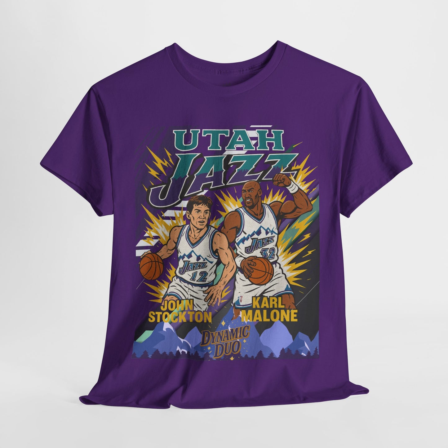 Utah Jazz Basketball Tribute Tee, Unisex Cotton Shirt, NBA Fan Gift, Sports Apparel, Retro Graphic T-Shirt