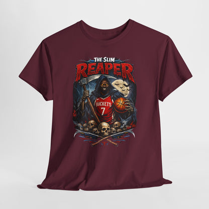 Grim Reaper Basketball Tee — "The Slim Reaper" Graphic T-Shirt