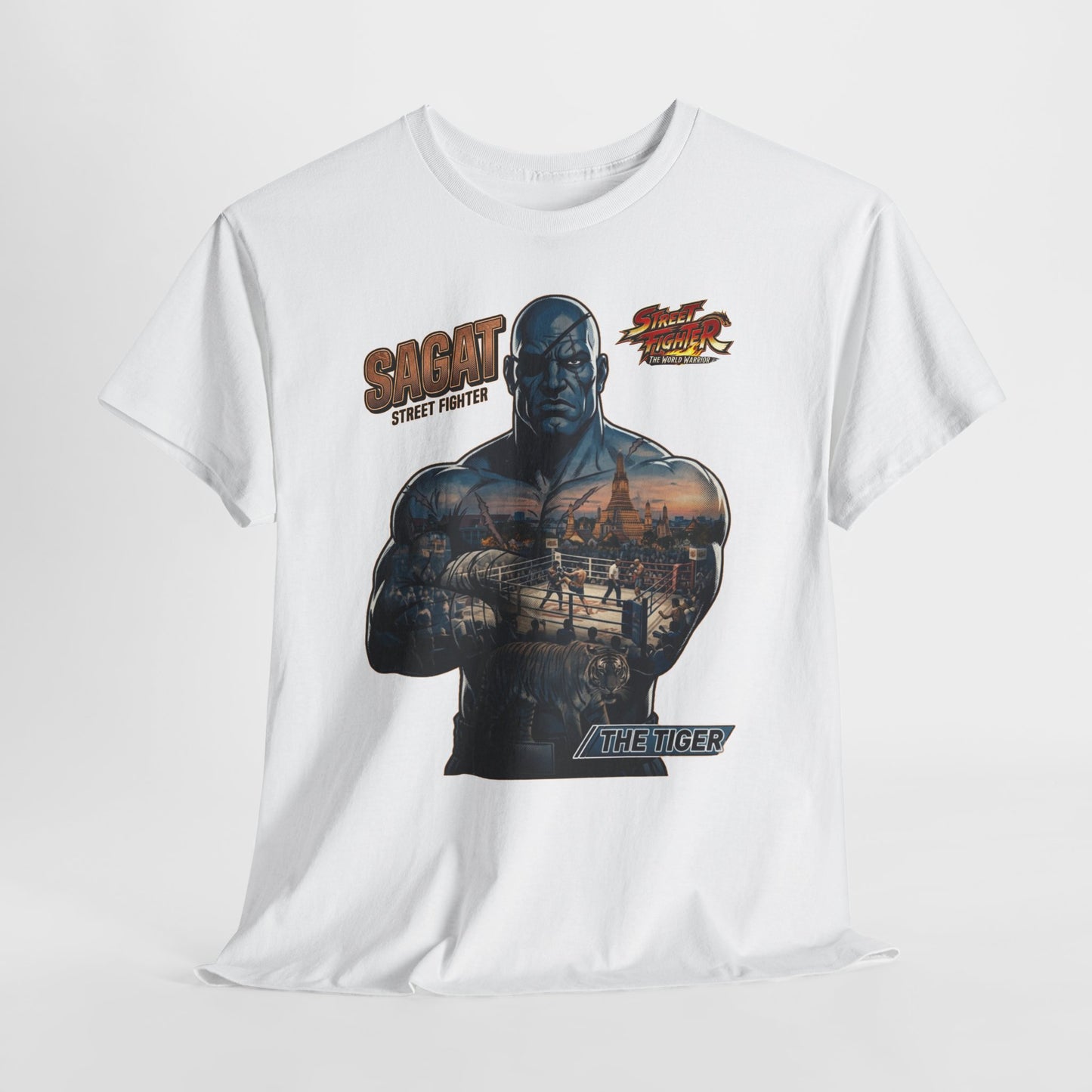 Sagat Street Fighter Graphic Tee – Vintage Fighter Poster T-Shirt