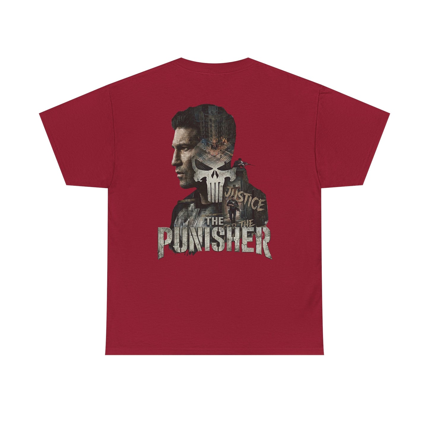 Punisher Graphic Tee — Skull Logo Front & The Punisher Portrait Back