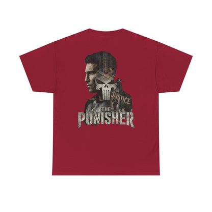 Punisher Graphic Tee — Skull Logo Front & The Punisher Portrait Back