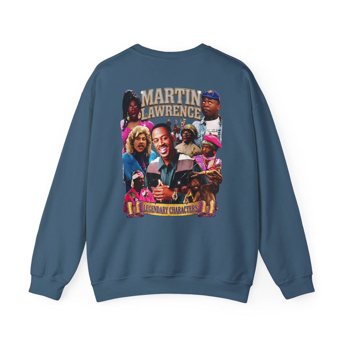 Martin Crewneck Sweatshirt — 'Legendary Characters' Retro TV Cast Graphic