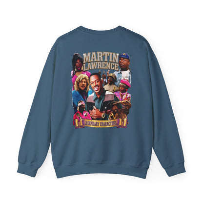 Martin Crewneck Sweatshirt — 'Legendary Characters' Retro TV Cast Graphic