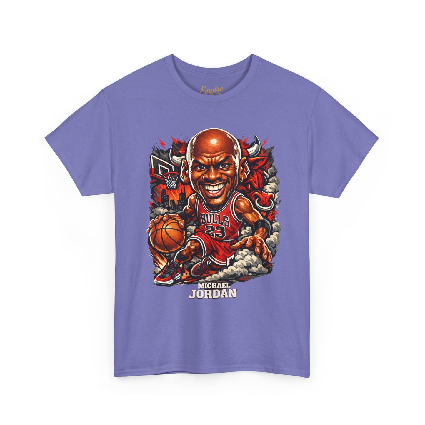 Basketball Legend T‑Shirt — 'Michael' Retro Cartoon Bulls Tee