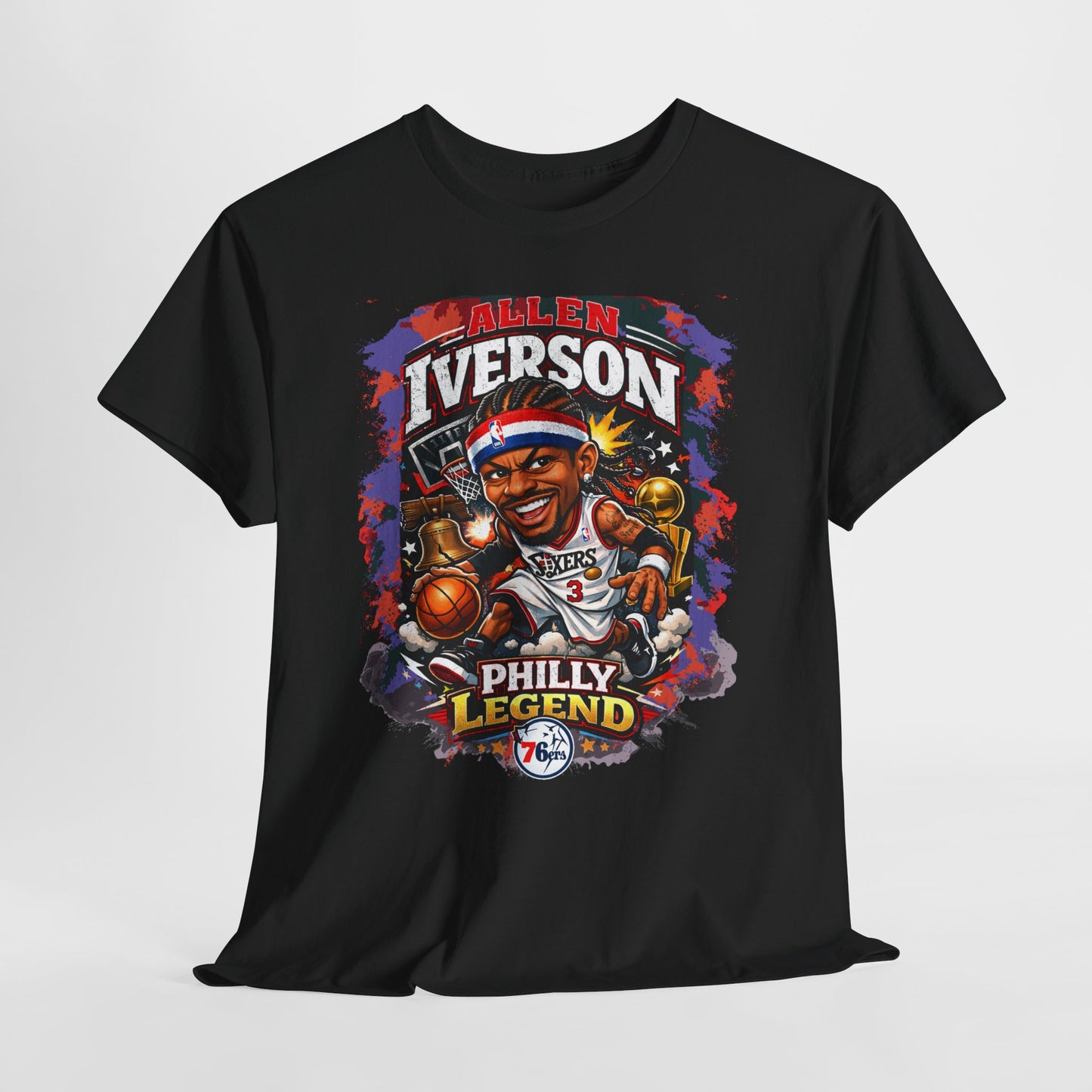 Philly Legend Basketball Tee — Iverson Retro Graphic Shirt