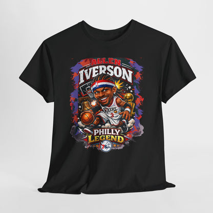 Philly Legend Basketball Tee — Iverson Retro Graphic Shirt