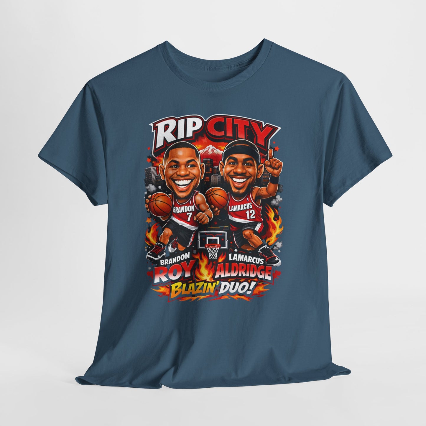Rip City Basketball T-Shirt — Caricature Trail Blazers Fan Tee